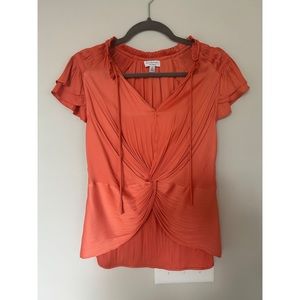 Current Air Orange Blouse